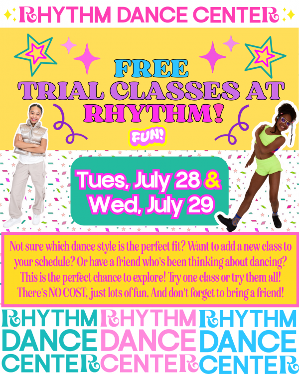 Not sure which dance style is the perfect fit? Want to add a new class to your schedule? Or have a friend who's been thinking about dancing? This is the perfect chance to explore! Try one class or try them all! There's NO COST,  just lots of fun. And don'
